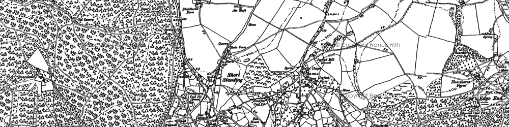 Old map of Joyford in 1900
