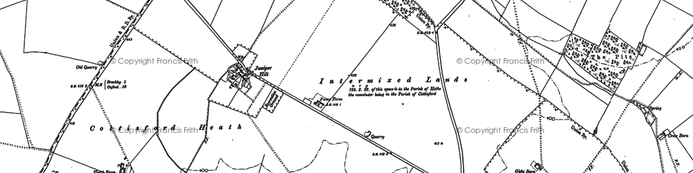 Old map of Juniper Hill in 1898