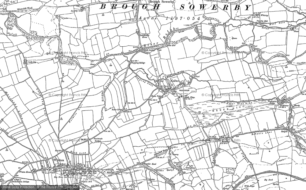 Old Map of Historic Map covering Broxty Ho in 1897
