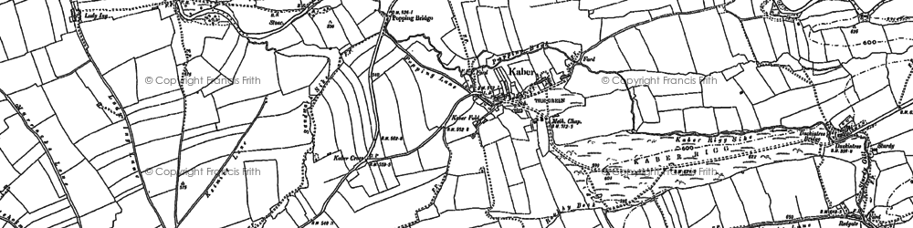 Old map of Kaber in 1897
