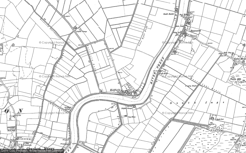Old Map of Kelfield, 1885 in 1885