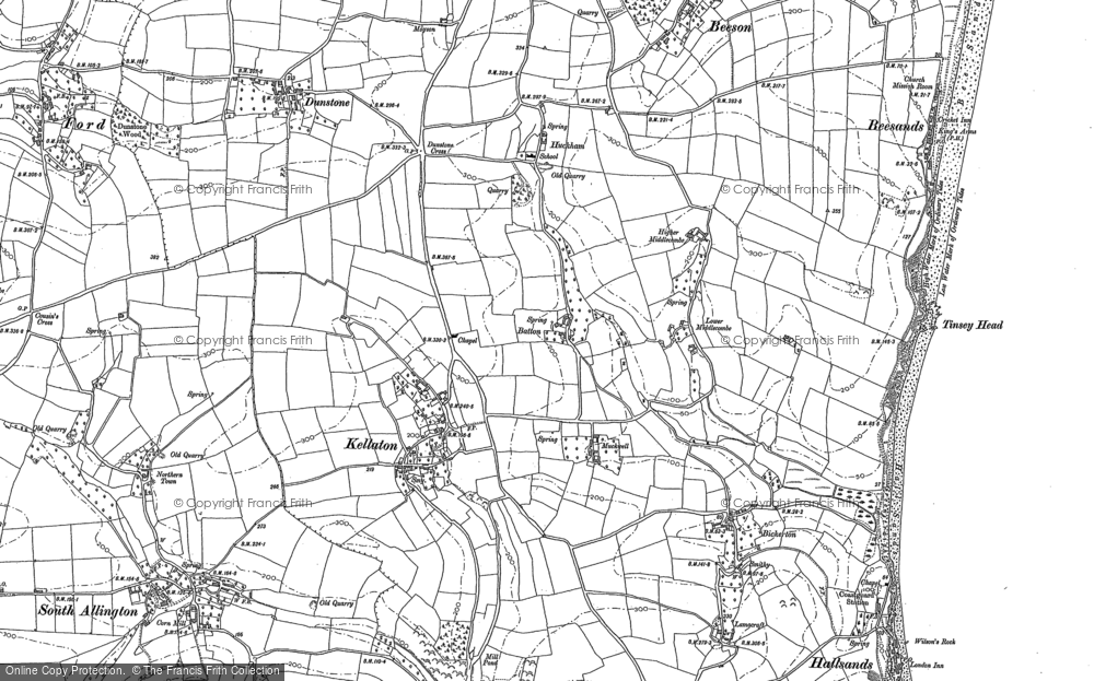 Old Map of Kellaton, 1905 in 1905