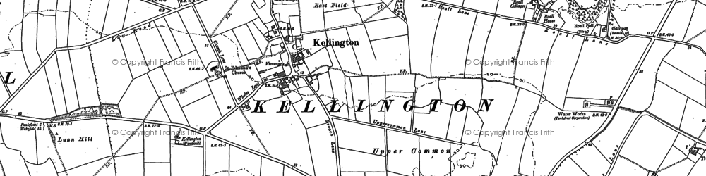 Old map of Kellington in 1888