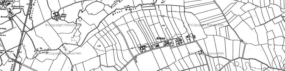 Old map of Kelsick in 1899