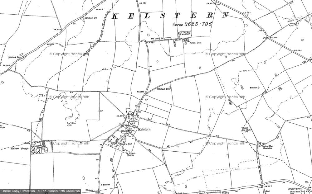 Old Map of Kelstern, 1887 in 1887