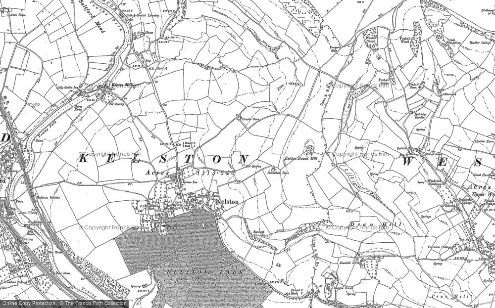 Old Map of Kelston, 1882 - 1902 in 1882