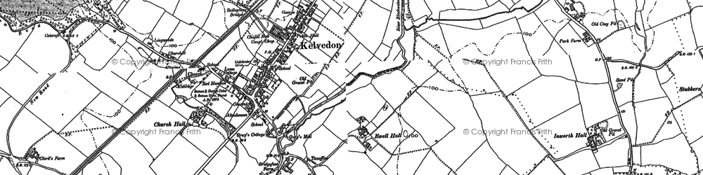 Old map of Leapingwells in 1895