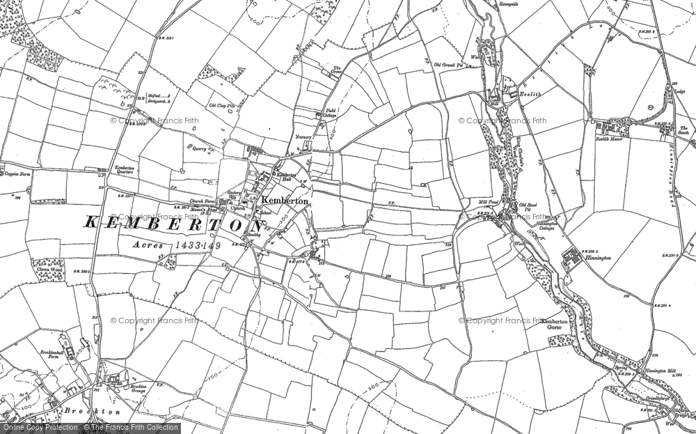 Old Map of Kemberton, 1881 - 1882 in 1881