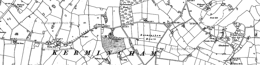 Old map of Kemincham in 1896