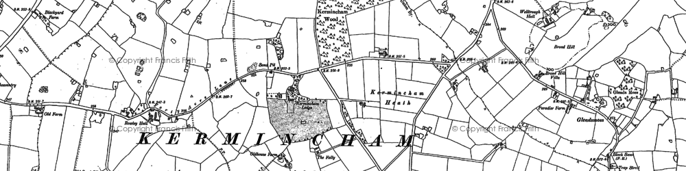 Old map of Twemlow Green in 1897