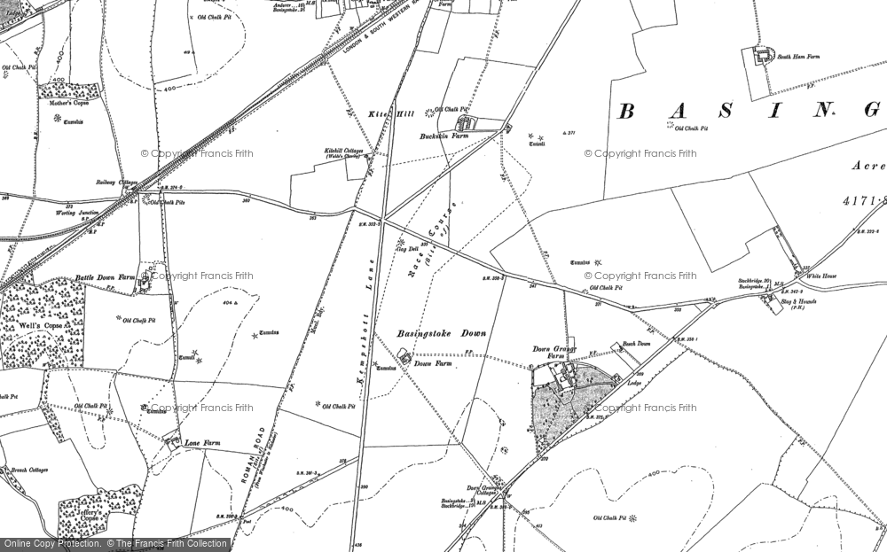 Old Map of Kempshott, 1894 in 1894