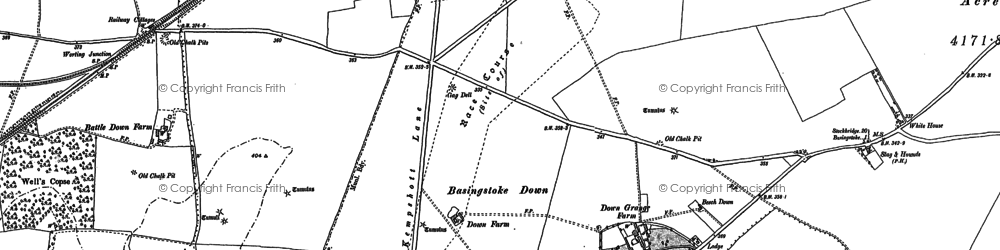 Old map of Bull's Bushes Copse in 1894