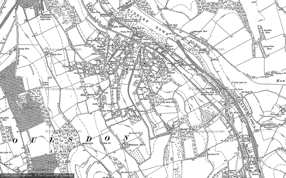 Old Map of Kenley, 1894 - 1895 in 1894