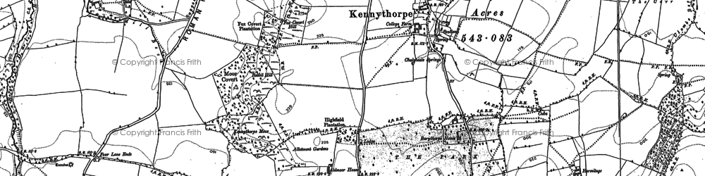 Old map of Kennythorpe in 1891