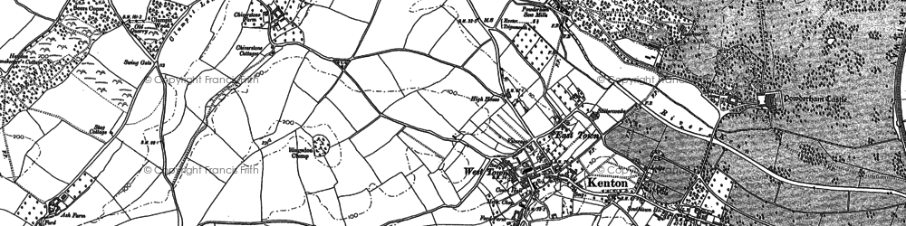 Old map of Haydon Common in 1888