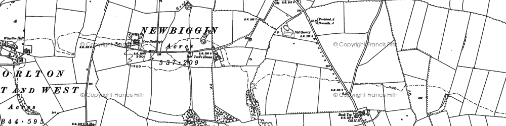 Old map of Kenton Bank Foot in 1894