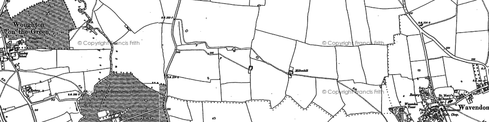Old map of Walton Hall in 1924