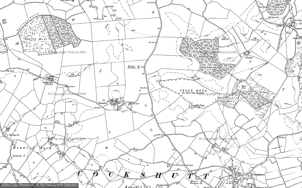 Old Map of Kenwick, 1874 - 1875 in 1874