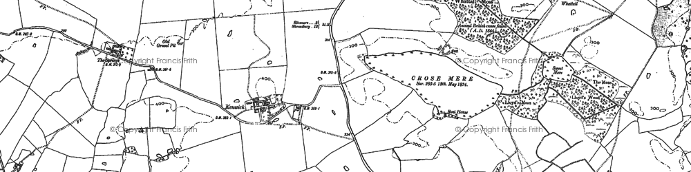 Old map of Kenwick in 1874