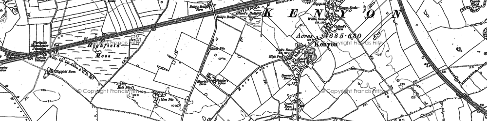 Old map of Kenyon in 1892