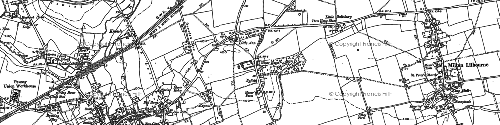 Old map of Kepnal in 1899