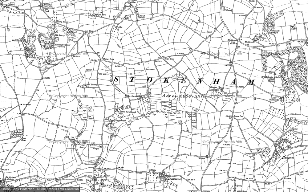 Old Map of Kernborough, 1905 in 1905