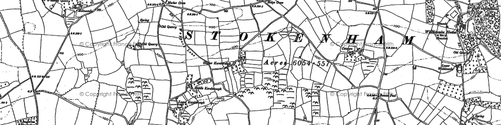 Old map of Kernborough in 1905