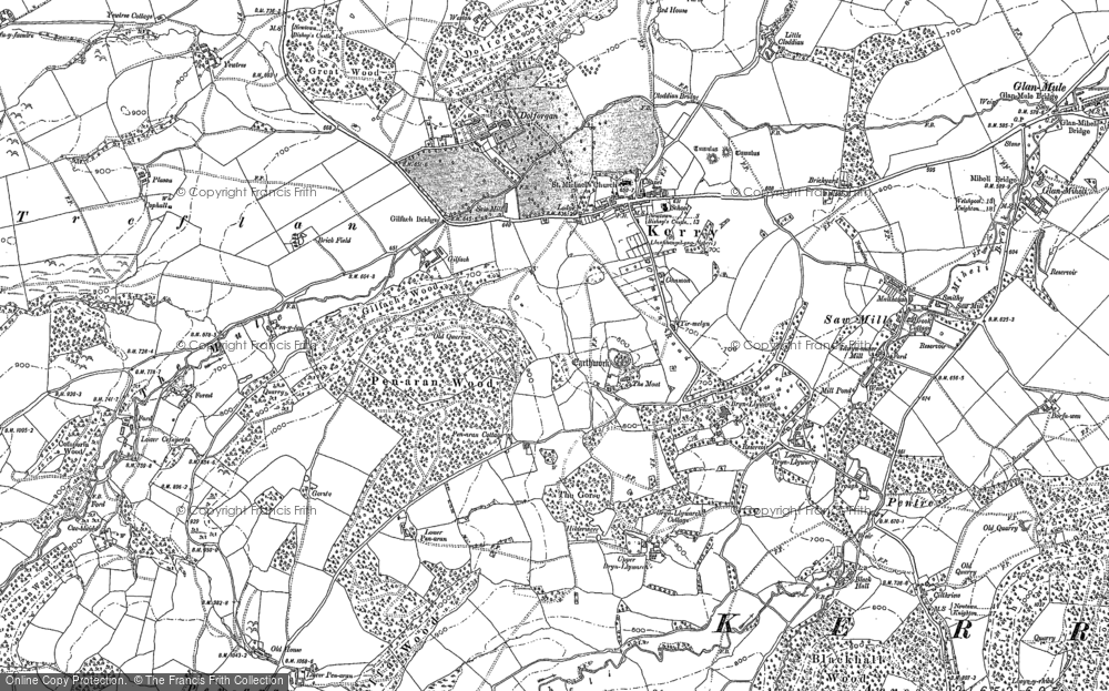 Old Map of Kerry, 1884 - 1901 in 1884