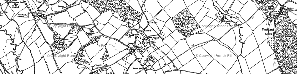 Old map of Kerry's Gate in 1886