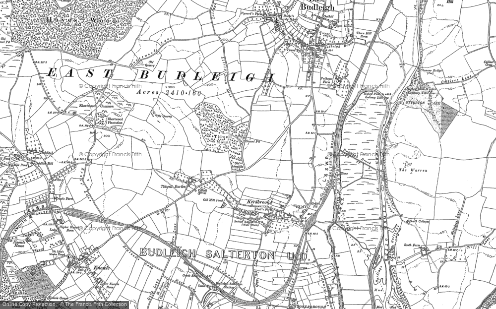 Old Map of Kersbrook, 1888 - 1903 in 1888