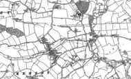Old Map of Kersey, 1884 - 1885
