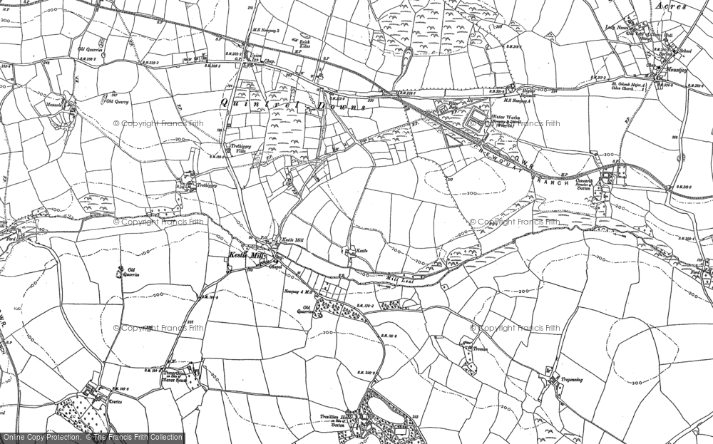 Old Map of Kestle Mill, 1880 - 1906 in 1880