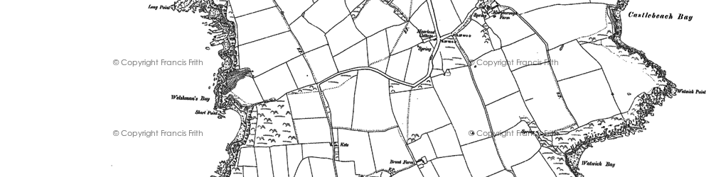 Old map of Kete in 1948