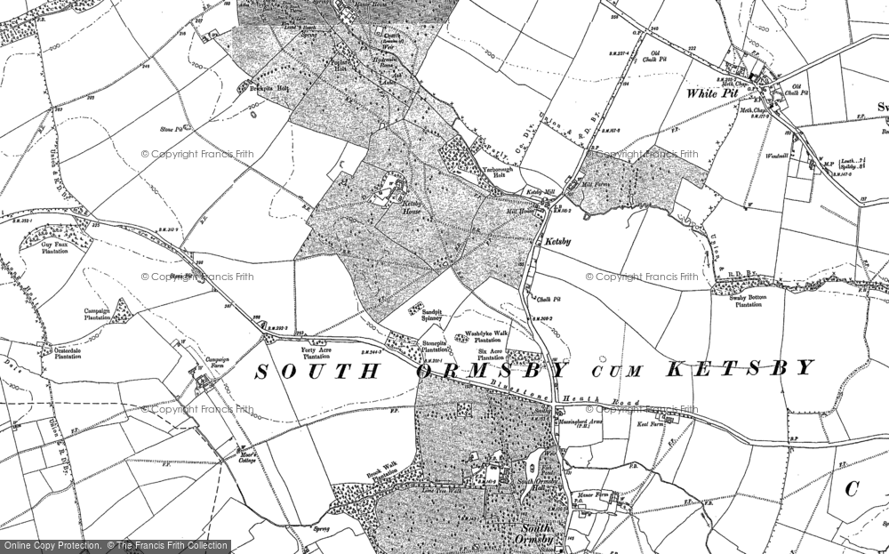 Old Map of Ketsby, 1888 in 1888