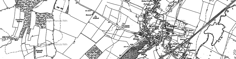 Old map of Geeston in 1899