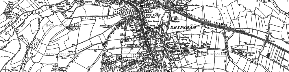 Keynsham Photos Maps Books Memories Francis Frith   Keynsham 1882 1902 Hosm49911 Letterbox Cutout 