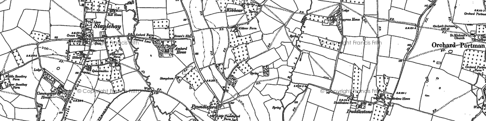 Old map of Staplehay in 1903