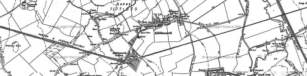 Old map of Kibblesworth in 1895