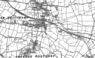Old Map of Kibworth Beauchamp, 1885