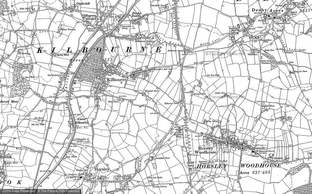 Old Map of Kilburn, 1880 in 1880
