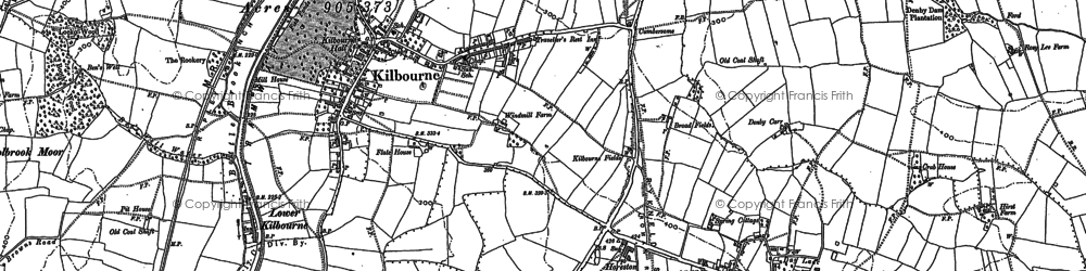 Old map of Kilburn in 1880