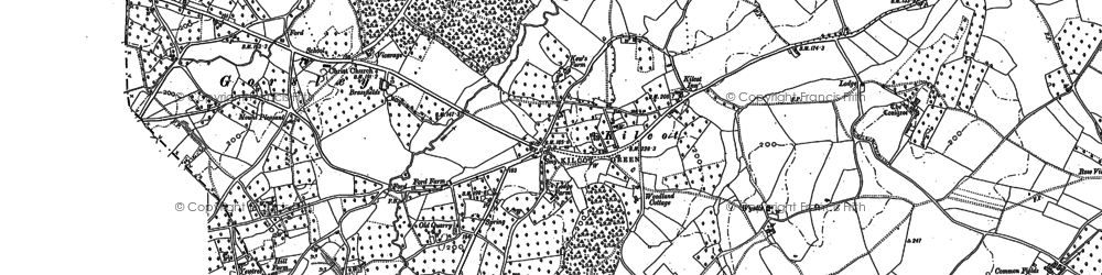 Old map of Briery Hill in 1903