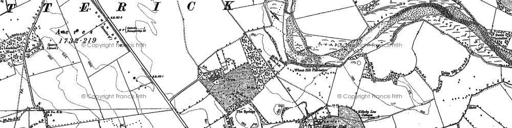 Old map of Broad Close in 1891