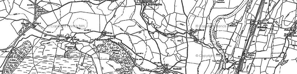 Old map of Aikrigg in 1896