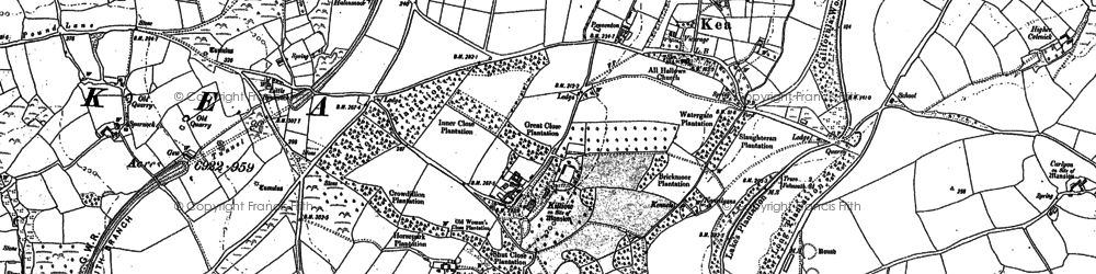 Old map of Killiow in 1879