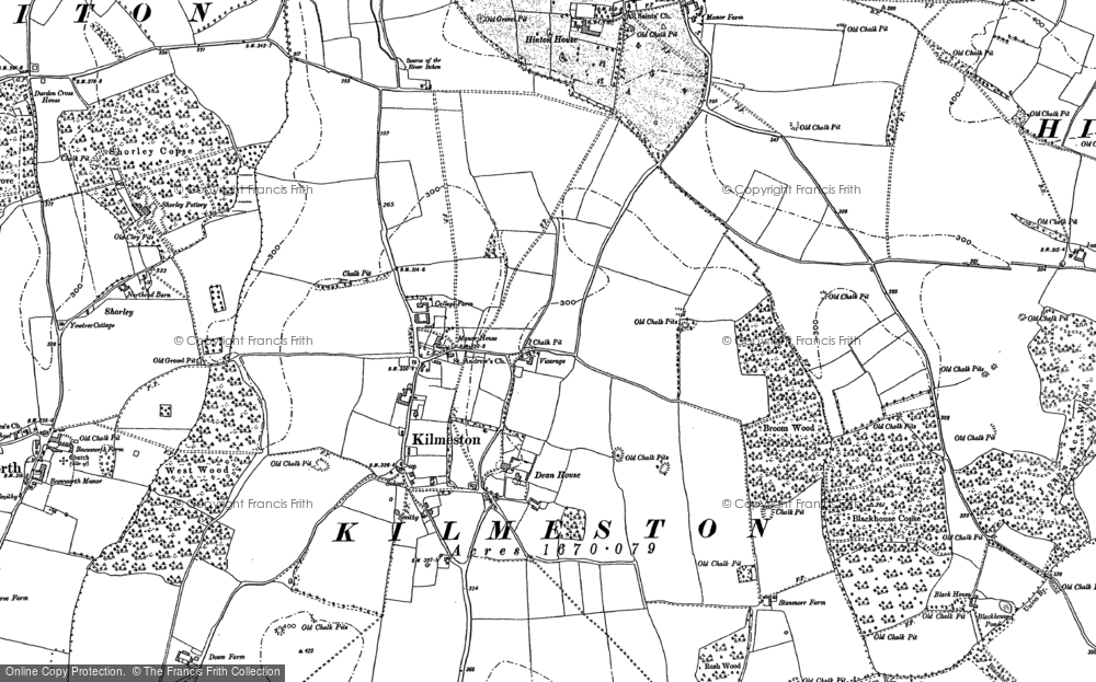 Old Map of Kilmeston, 1895 in 1895