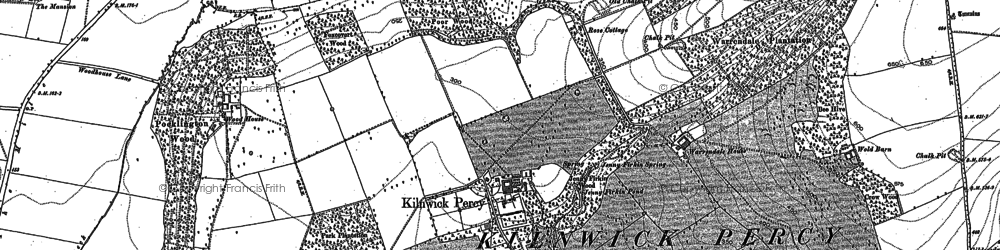 Old map of Kilnwick Percy in 1890