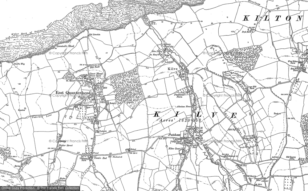 Old Map of Kilve, 1902 in 1902