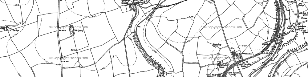 Old map of Kilworthy in 1883