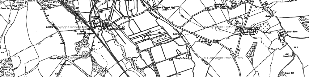 Old map of Kimbridge in 1895